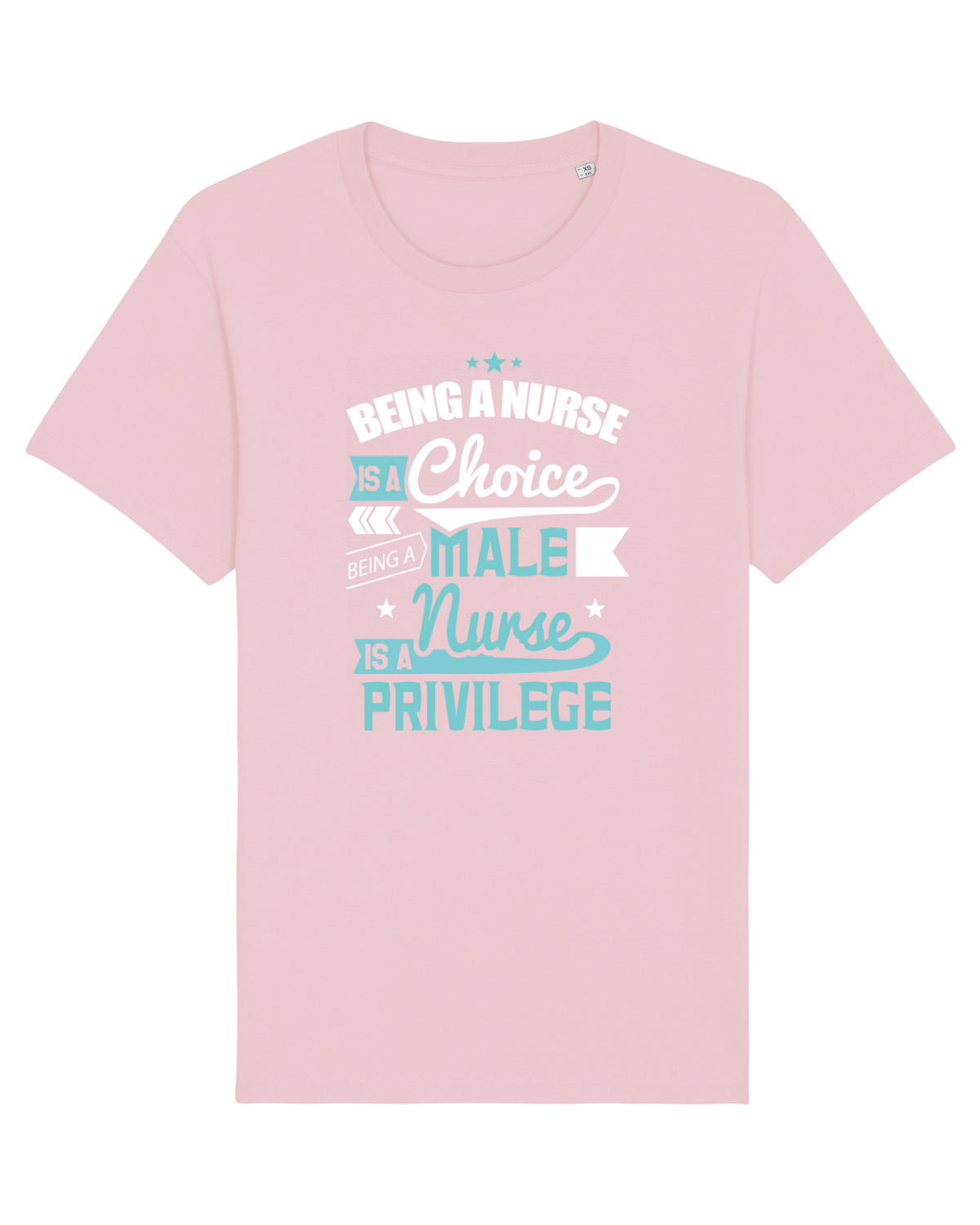 Tricou mânecă scurtă Unisex Rocker Cotton Pink