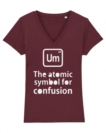 Um The Atomic Symbol for Confusion Burgundy