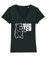 Walking Ted Tricou mânecă scurtă guler V Damă Evoker