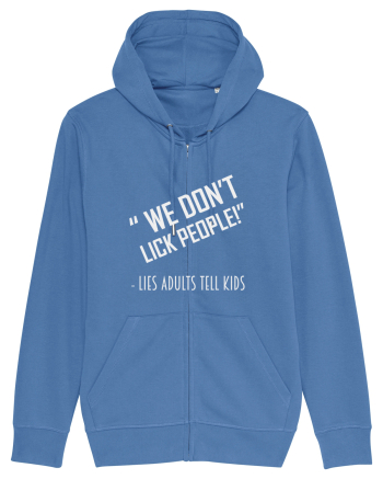 WE DON'T LICK PEOPLE Bright Blue
