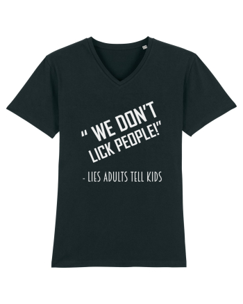WE DON'T LICK PEOPLE Black