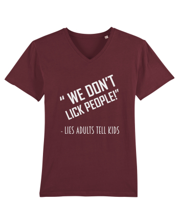 WE DON'T LICK PEOPLE Burgundy