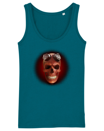 Craniu roșu - skull red 03 black Ocean Depth