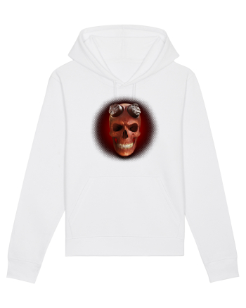 Craniu roșu - skull red 03 black White