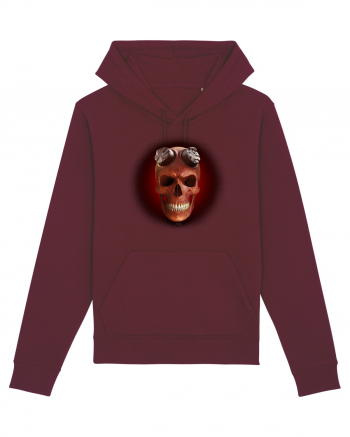 Craniu roșu - skull red 03 black Burgundy