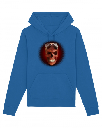 Craniu roșu - skull red 03 black Royal Blue