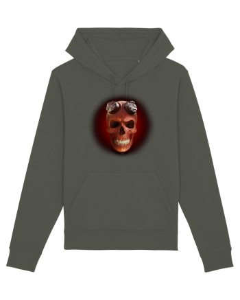 Craniu roșu - skull red 03 black Khaki