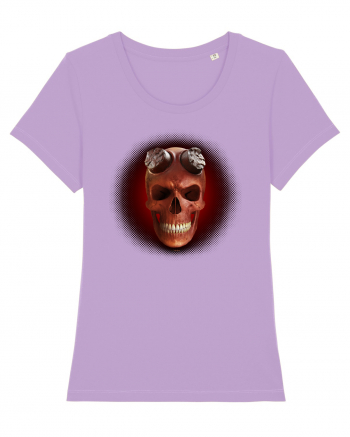 Craniu roșu - skull red 03 black Lavender Dawn