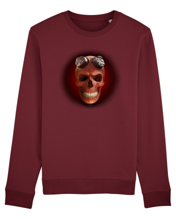 Craniu roșu - skull red 03 black Burgundy