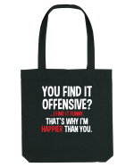 You Find It Offensive? I Find It Funny Sacoșă textilă