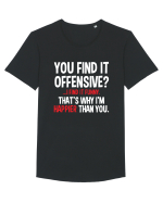 You Find It Offensive? I Find It Funny Tricou mânecă scurtă guler larg Bărbat Skater