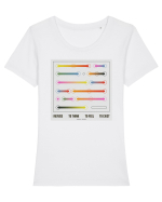 I refuse to think, to feel, to exist Tricou mânecă scurtă guler larg fitted Damă Expresser