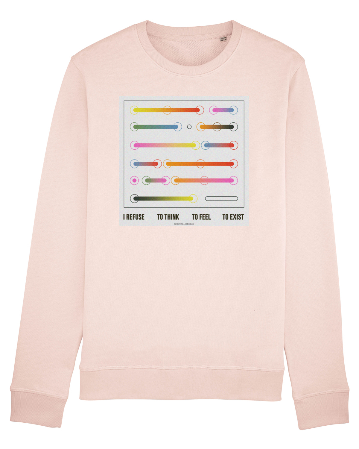 Bluză mânecă lungă Unisex Rise Candy Pink