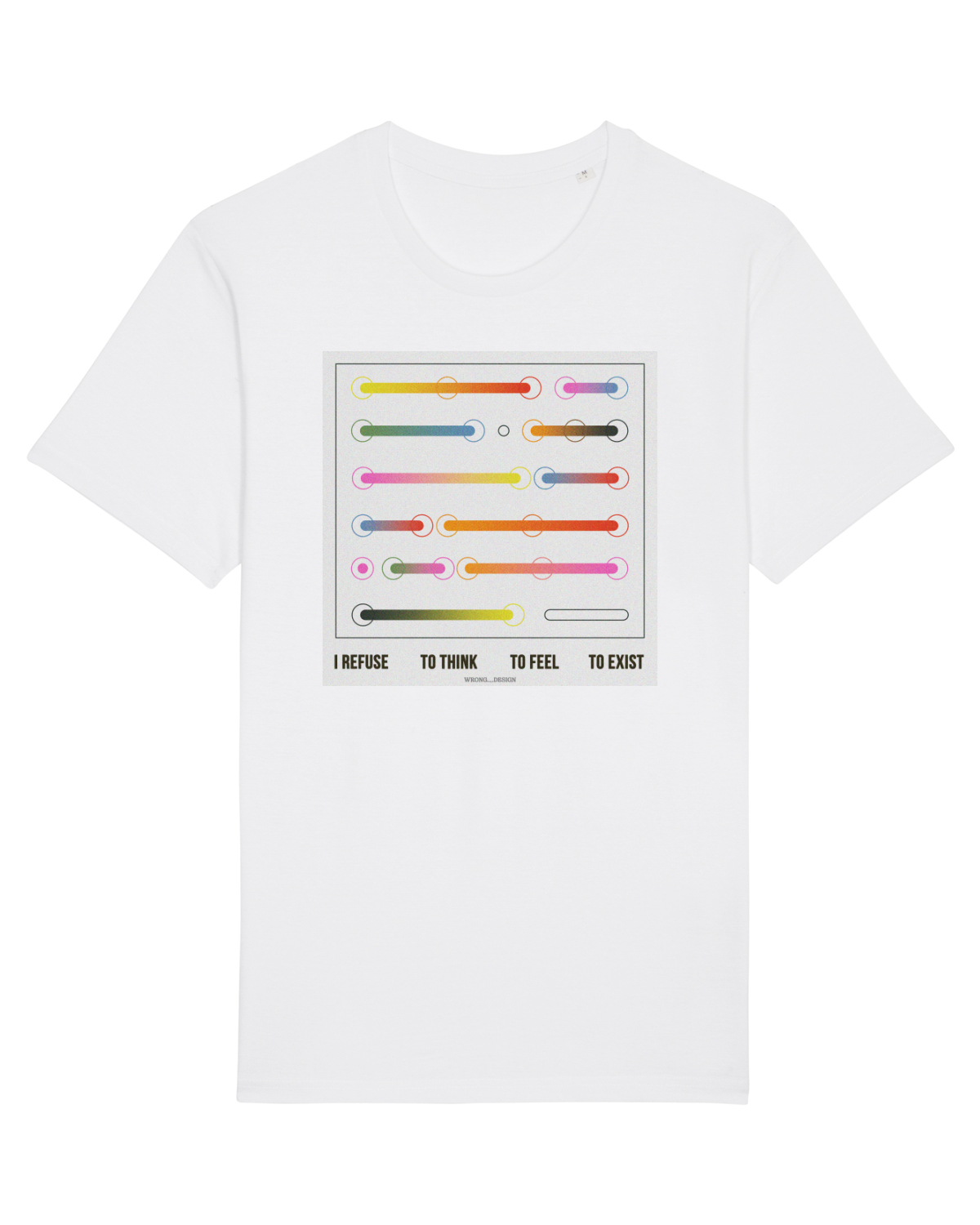 Tricou mânecă scurtă Unisex Rocker White
