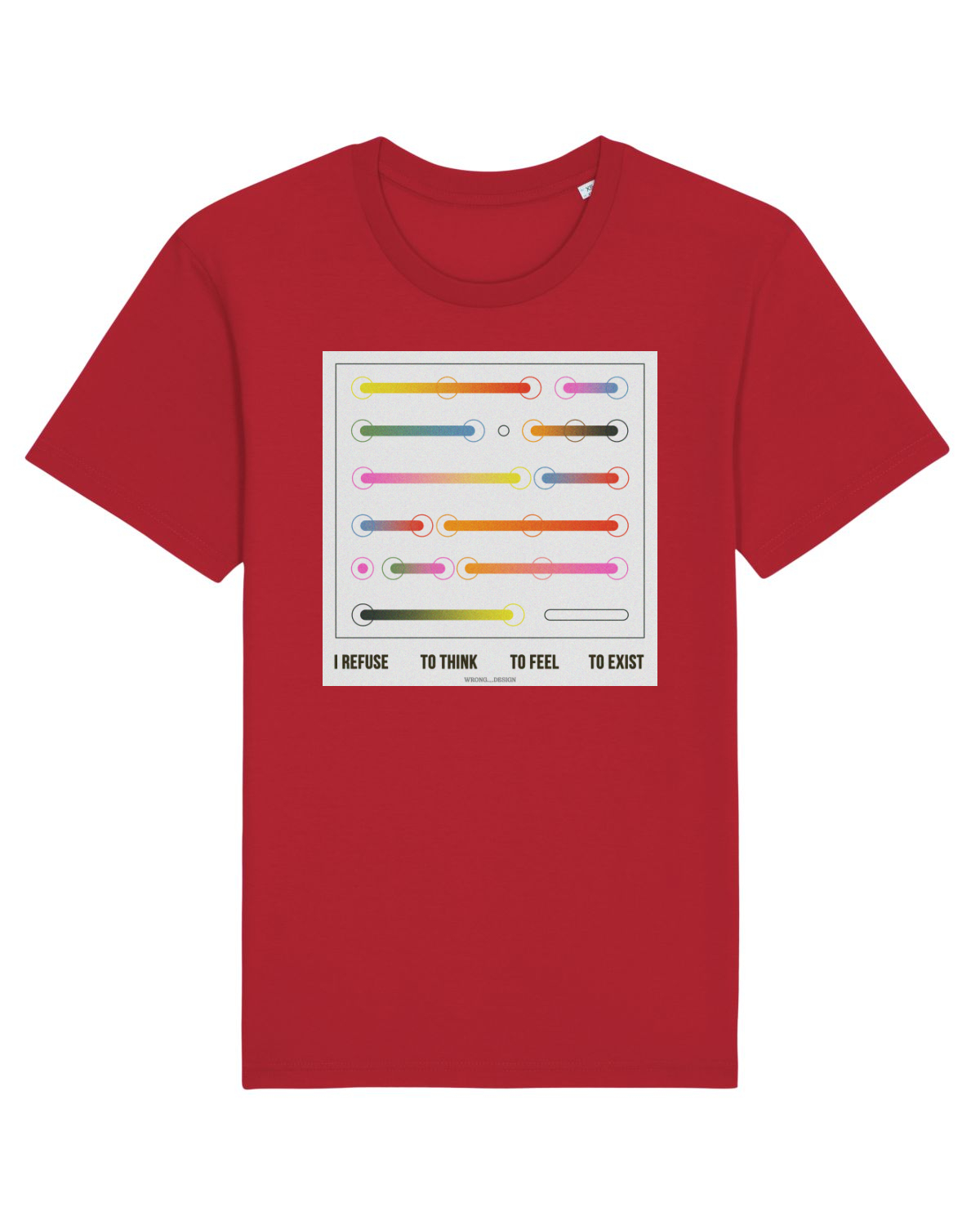 Tricou mânecă scurtă Unisex Rocker Red
