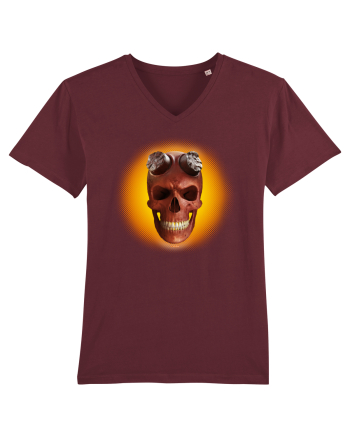 Craniu roșu - skull red 03 yellow Burgundy