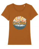 Live Wild Tricou mânecă scurtă guler larg fitted Damă Expresser