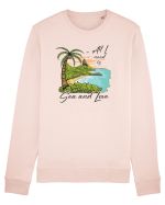 De vara: All I need is sea and love Bluză mânecă lungă Unisex Rise