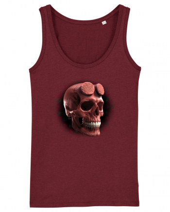 Craniu roșu - skull red 05 black Burgundy