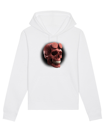 Craniu roșu - skull red 05 black White