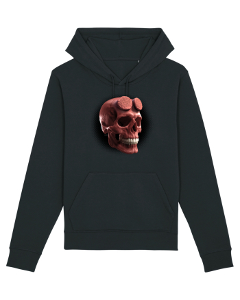 Craniu roșu - skull red 05 black Black