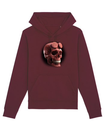 Craniu roșu - skull red 05 black Burgundy