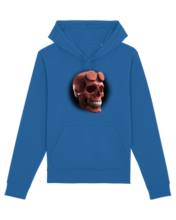 Craniu roșu - skull red 05 black Royal Blue