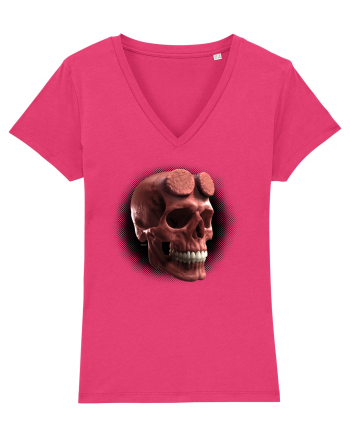 Craniu roșu - skull red 05 black Raspberry