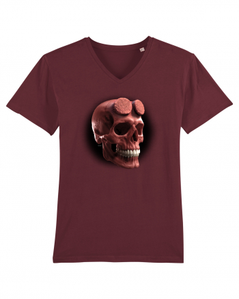 Craniu roșu - skull red 05 black Burgundy