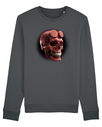 Craniu roșu - skull red 05 black Anthracite