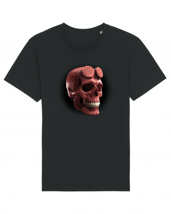 Craniu roșu - skull red 05 black Black