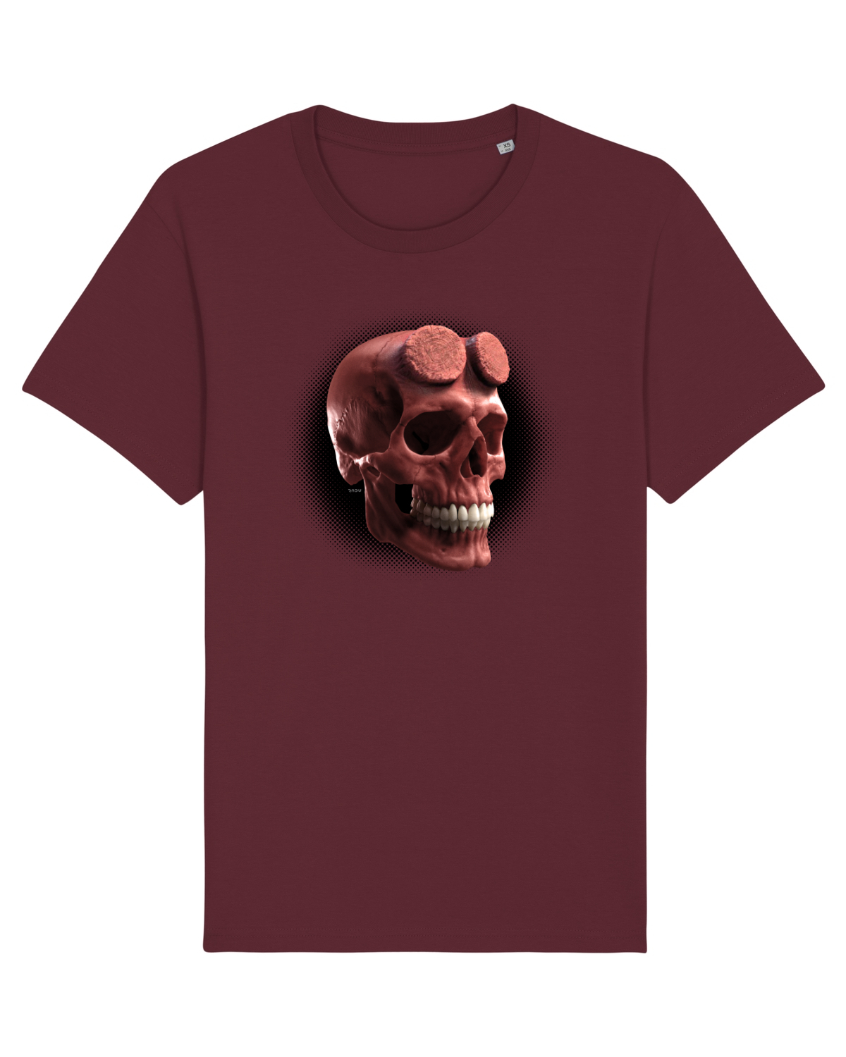 Tricou mânecă scurtă Unisex Rocker Burgundy