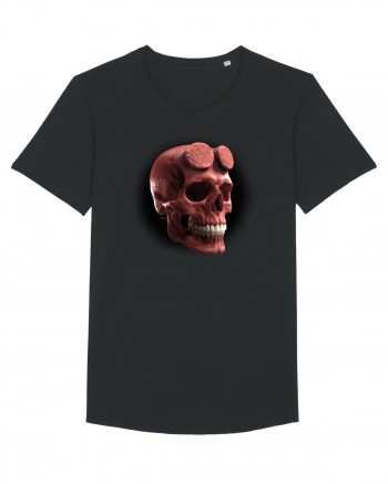 Craniu roșu - skull red 05 black Black