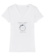 Sarcastic comment ...now loading / Comentariu sarcastic Tricou mânecă scurtă guler V Damă Evoker