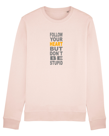 FOLLOW YOUR HEART BUT DON`T BE STUPID Candy Pink