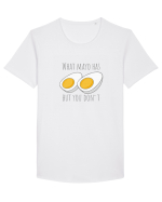 What mayo has and you don`t Tricou mânecă scurtă guler larg Bărbat Skater