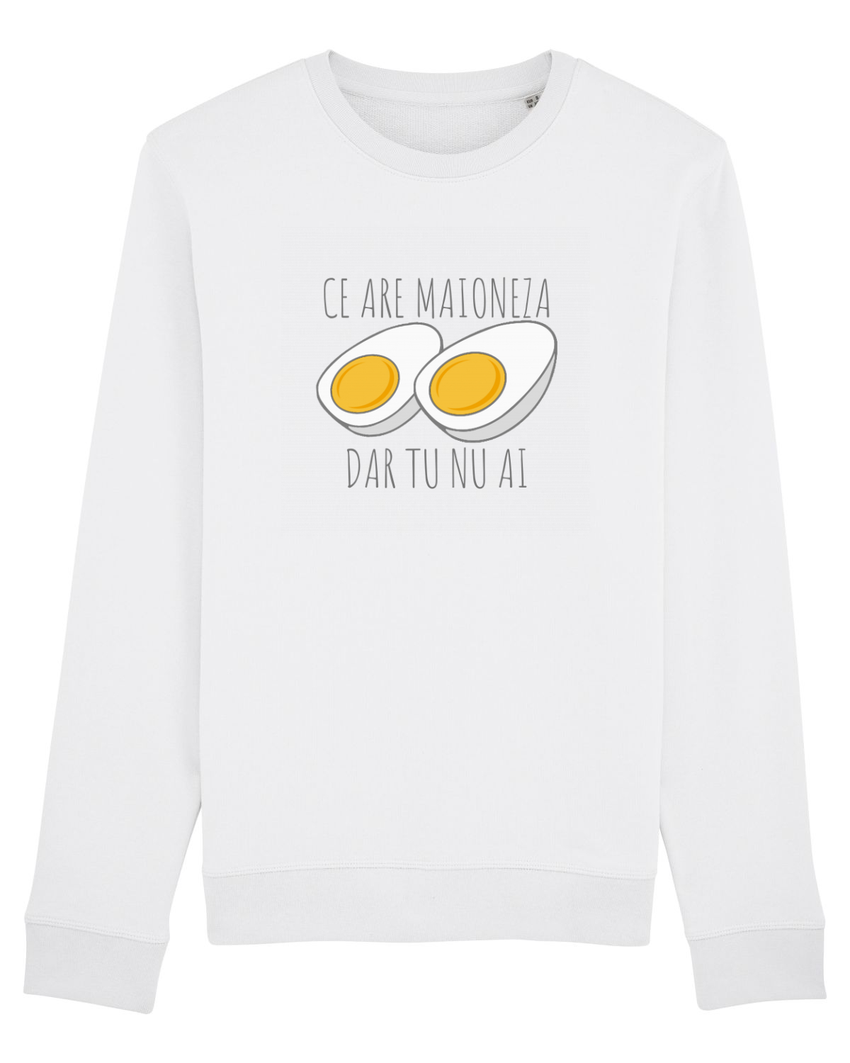 Bluză mânecă lungă Unisex Rise White