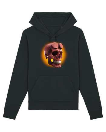 Craniu roșu - skull red 05 orange Black