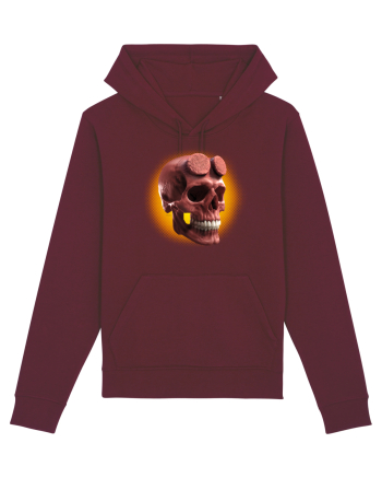 Craniu roșu - skull red 05 orange Burgundy