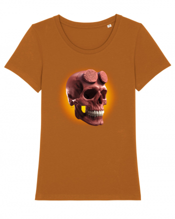 Craniu roșu - skull red 05 orange Roasted Orange