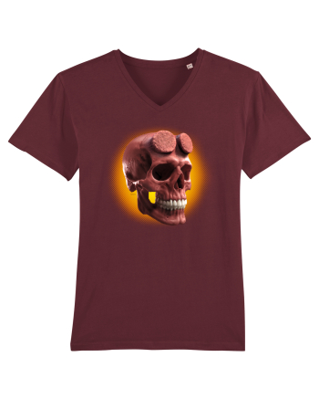 Craniu roșu - skull red 05 orange Burgundy