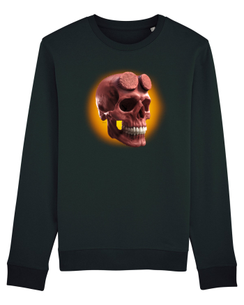 Craniu roșu - skull red 05 orange Black