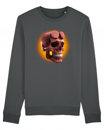 Craniu roșu - skull red 05 orange Anthracite