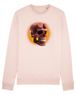 Craniu roșu - skull red 05 orange Bluză mânecă lungă Unisex Rise