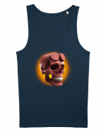 Craniu roșu - skull red 05 orange Maiou Bărbat Runs