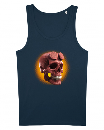 Craniu roșu - skull red 05 orange Navy