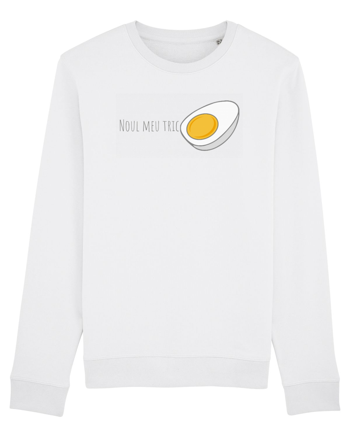 Bluză mânecă lungă Unisex Rise White