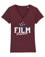 Film Producer Tricou mânecă scurtă guler V Damă Evoker
