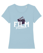 Film Producer Tricou mânecă scurtă guler larg fitted Damă Expresser