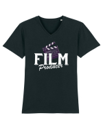 Film Producer Tricou mânecă scurtă guler V Bărbat Presenter
